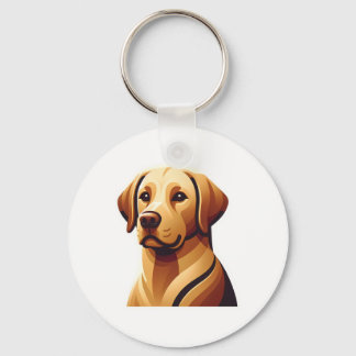 Llavero Labrador leal recuperador