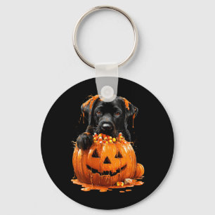 Llavero Labrador Lindo Femenino que Gotea Calabaza Candy C