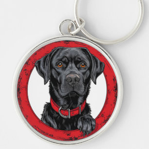 Llavero Labrador negro