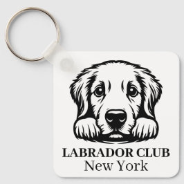 Llavero Labrador Personalizado Club Clásica temática