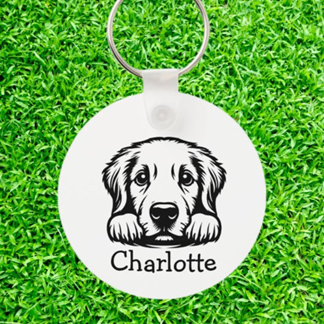 Llavero Labrador Personalizado Club Clásica temática (Celebrate your love for Labradors with a personalized Labrador Custom Club Theme keychain)
