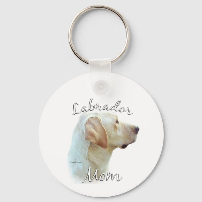 Llavero Labrador Recuperador (amarillo) Mamá 2 (Anverso)