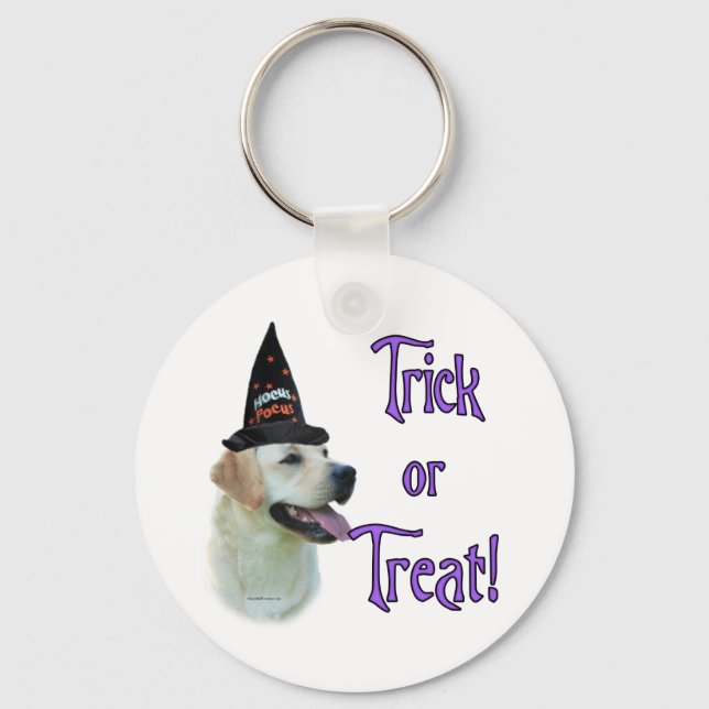 Llavero Labrador Recuperador (amarillo) Trick (Anverso)