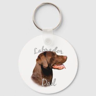 Llavero Labrador Recuperador (chocolate) Papá 2