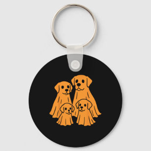 Llavero Labrador recuperador Halloween Ghost Family Funny 