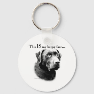 Llavero Labrador recuperar cara feliz