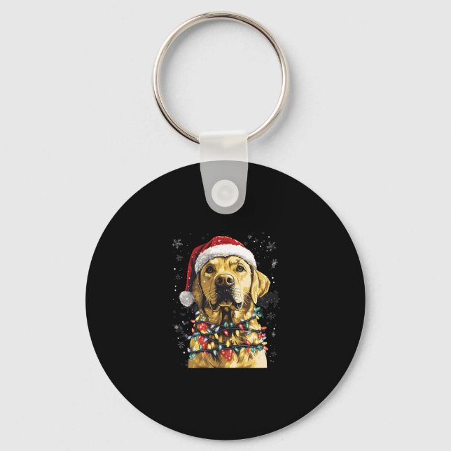 Llavero Labrador Retriever Dogs Tree Christmas Sweater Xma (Anverso)