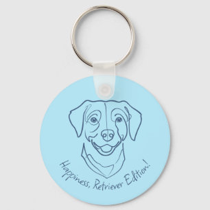 Llavero Labrador Retriever. ¡Felicidad, Edición Retriever!
