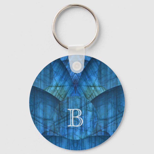 Llavero Labradorite Gems Monograma Keychain (Anverso)