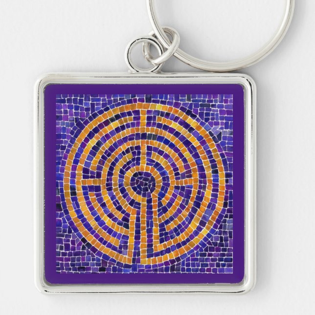 Llavero LABYRINTH MOSAIC Premium Square Keychain (Frente)
