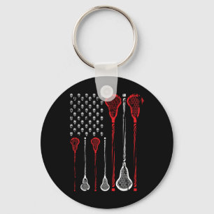Llavero Lacrosse American Flag Merch - Grandes Jugadores D