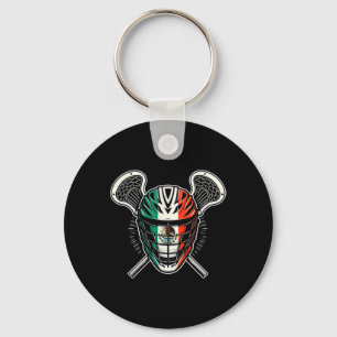 Llavero Lacrosse Bandera Mexicana Helmet Stick Infierno Me