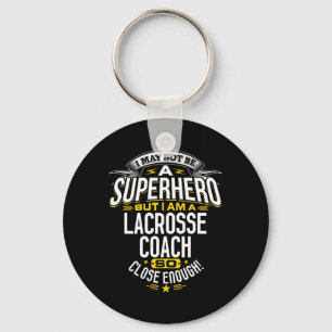 Llavero Lacrosse Coach Idea Superhéroe profesional Lross