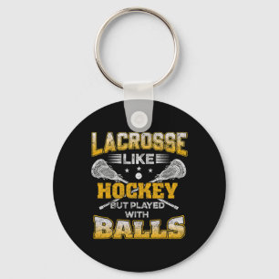 Llavero Lacrosse Como Hockey Pero Jugó Con Té Lax Gracioso