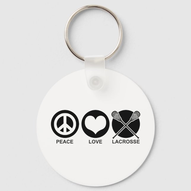 Llavero Lacrosse de Peace Love (Anverso)
