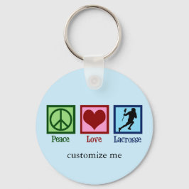 Llavero Lacrosse de Peace Love