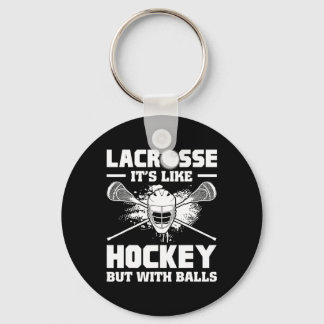 Llavero Lacrosse Es Como Hockey Pero Con Jugador Divertido