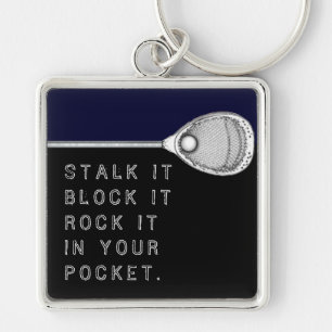 Llavero Lacrosse Goalie Keychain
