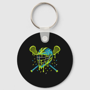 Llavero Lacrosse Helado Goteo Lax Casco Palo Chicos Yout