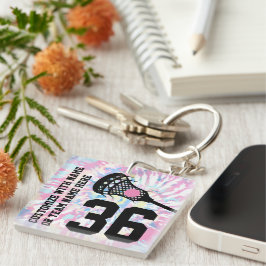 Llavero Lacrosse Jersey Número de equipo Nombre deportivo