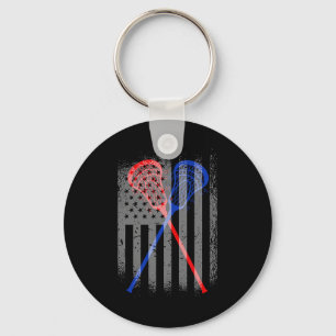 Llavero Lacrosse Lax Bandera Americana 1