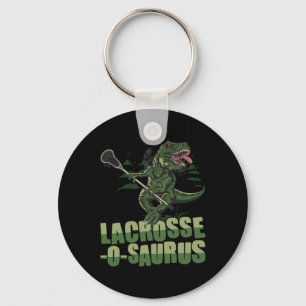 Llavero Lacrosse-o-saurus - Jugador Divertido de Lacrosse