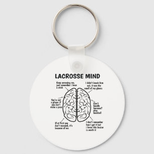 Llavero Lacrosse Player Brain Funny Lacrosse Chiste Boys G