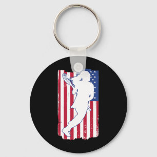 Llavero Lacrosse Player Lacrosse Eeuu Team Coach American