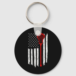 Llavero Lacrosse Player Lax Patriotic Goalie Laxing Indepe
