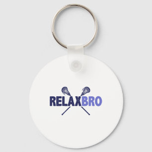 Llavero Lacrosse Player Relax Bro Funny Lax Gift Hombres N
