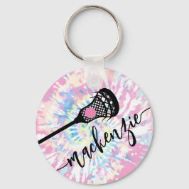 Llavero Lacrosse Stick Girly Tie Dye