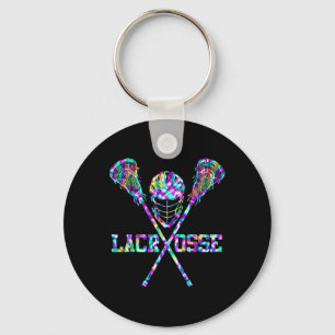 Llavero Lacrosse Tie Dye Para Hombres Mujeres Chicas Jóven