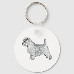 Llavero Lado de Terrier de mojón