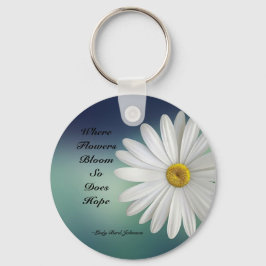 Llavero Lady Bird Johnson Quote Elegant Daisy