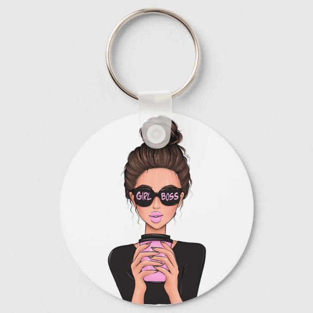 Llavero Lady Boss Life, Jefe Babe Woman, Chica Jefe T-Shir (Anverso)