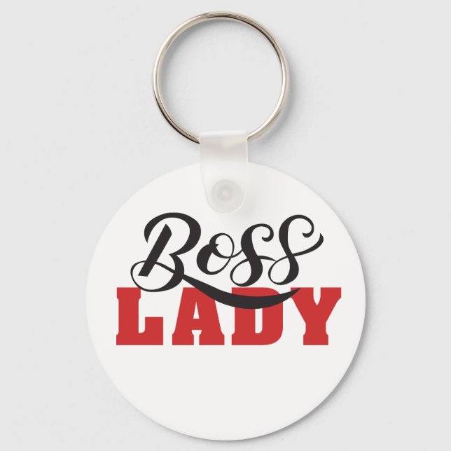 Llavero Lady Boss – Strong Confident Woman Design (Anverso)