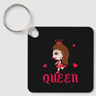 Llavero Lady en la cadena roja