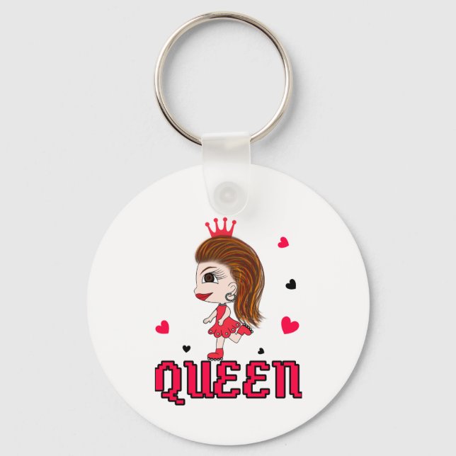 Llavero Lady en rojo (Anverso)