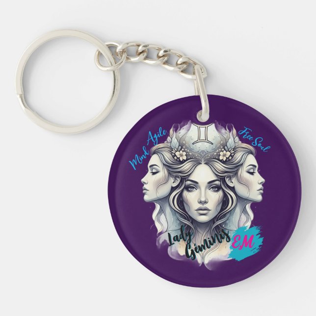 Llavero Lady Géminis – Un detalle con dualidad (Frente)
