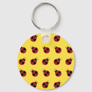 Llavero Ladybug 60s retro fresco amarillo