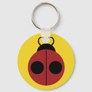 Llavero Ladybug 60s retro fresco amarillo