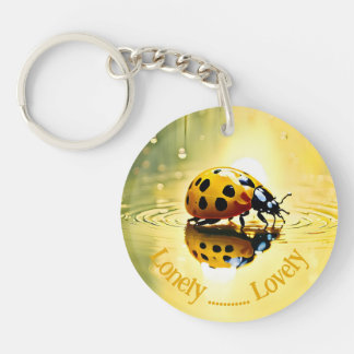 Llavero Ladybug Acrylic Keychain