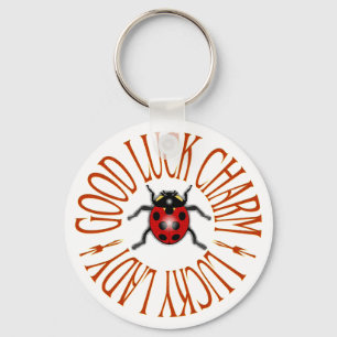 LLAVERO LADYBUG BUOD LUCK CHARM KEYCHAIN