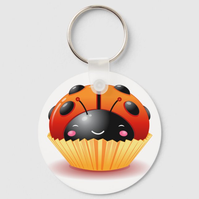 Llavero Ladybug Cupcake Keychain (Anverso)