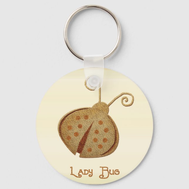 Llavero Ladybug De Cobre Etched (Anverso)