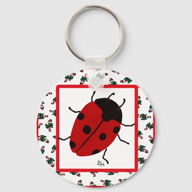 Llavero Ladybug navidades en julio (Anverso)