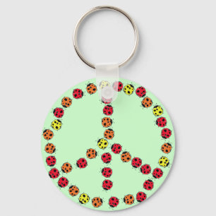Llavero Ladybug Peace Keychain