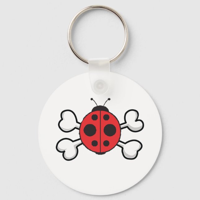 Llavero ladybug Skull y Crossbone (Anverso)