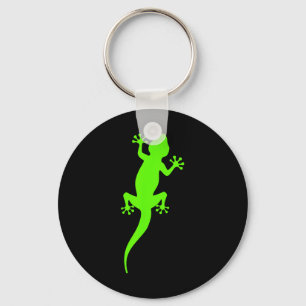 Llavero Lagarto Gecko Trepador Verde Funky