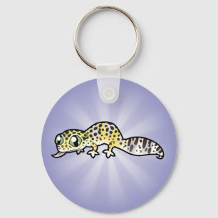 Llavero Lagarto Leopardo de Dibujos Animados